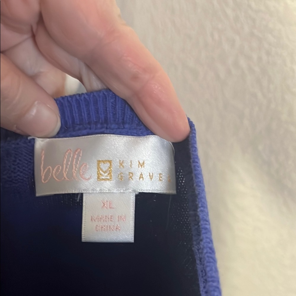 Belle by Kim Gravel Blue Tunic - Picture 3 of 3